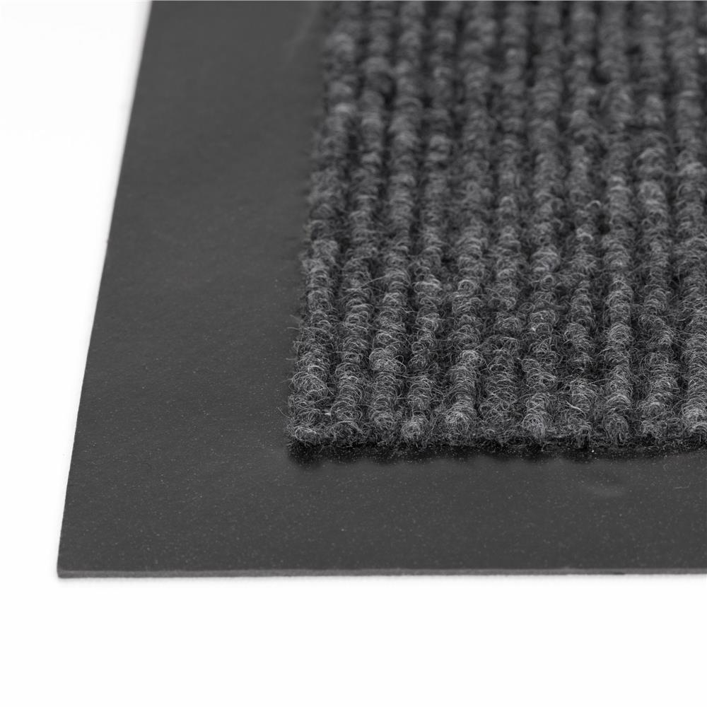 Covoras intrare absorbant antimurdarie, PVC antiderapant, 80x120 cm, gri