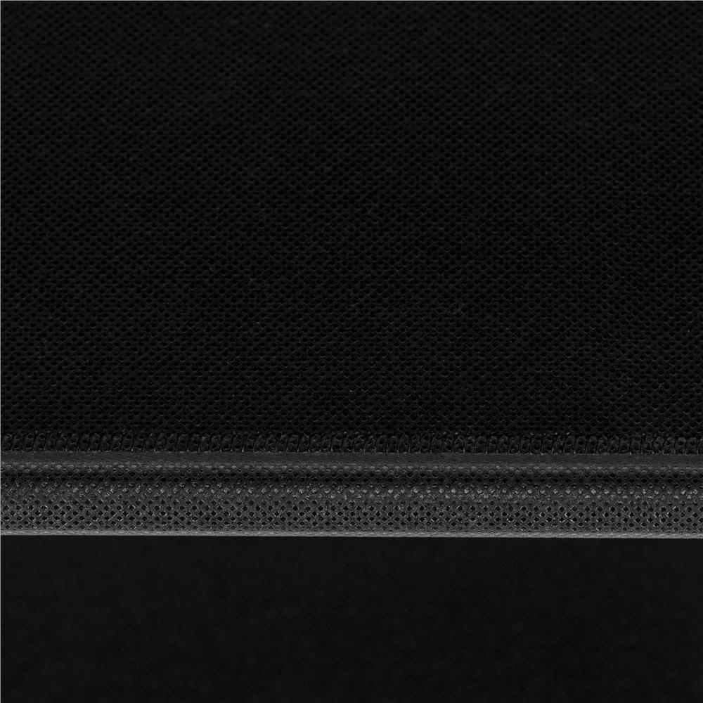 Raft pantofi cu 4 polite, structura metalica si rafturi textile, 72x28x75 cm, negru