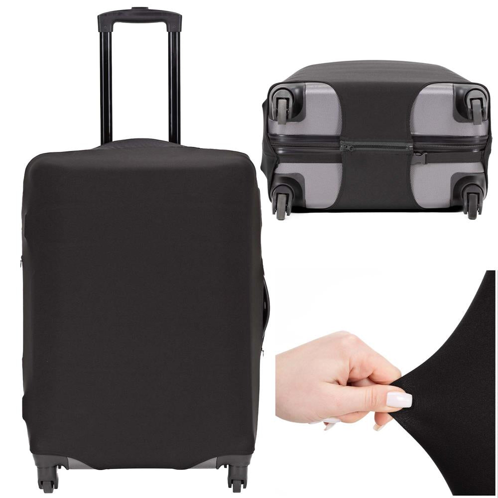 Husa protectie troler, elastica, marime M, cu fermoar dublu si catarama, negru