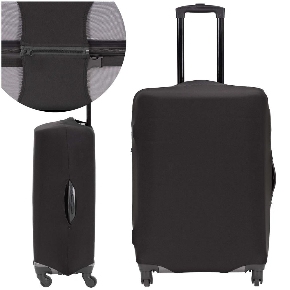 Husa protectie troler, elastica, marime L, cu fermoar dublu si catarama, negru