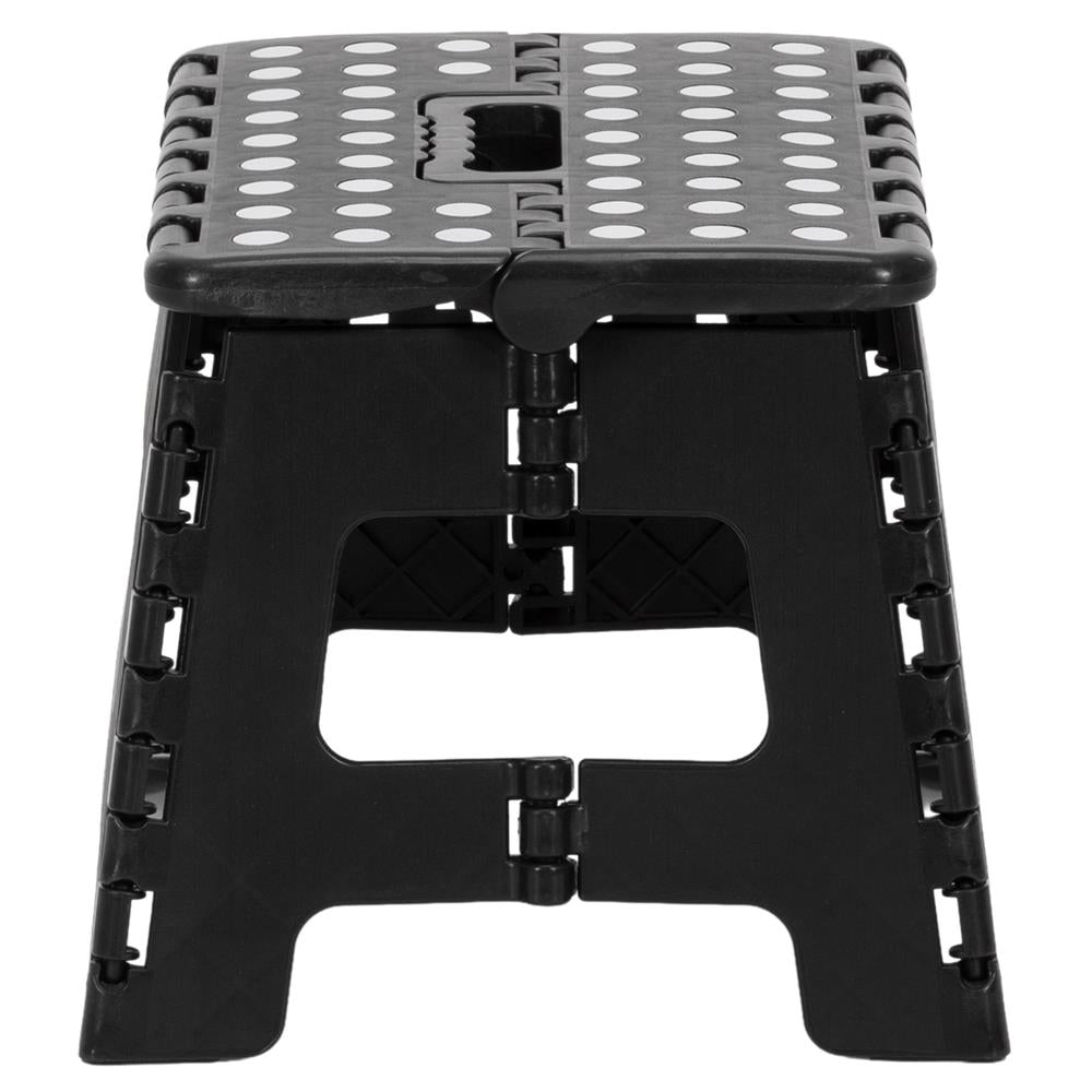 Scaun inaltator multifunctional tip scara, antiderapant, 22 cm, maxim 150 kg, negru