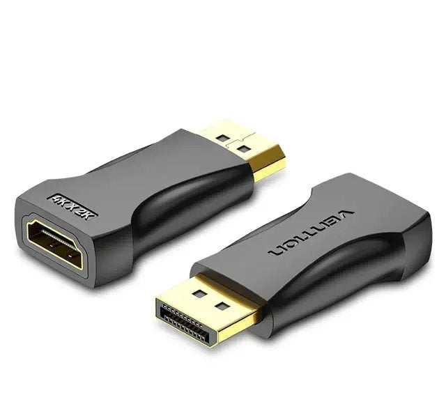 Adaptor video Vention, DisplayPort(T) la HDMI(M), rezolutie maxima 4K la 30Hz, conectori auriti, cupru, invelis PVC, negru, "HBPB0" - 6922794752610