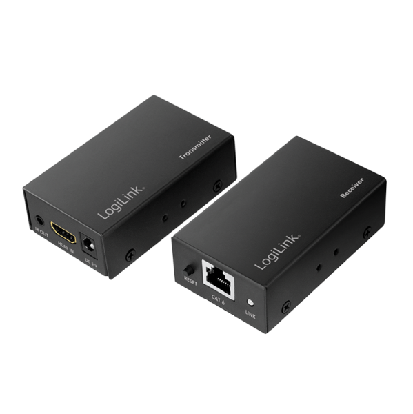EXTENDER HDMI over LAN Logilink, Input: HDMI (T) x 1, Output: HDMI (T) x 1, pana la 60m, rezolutie maxima Full HD (1920x1080)