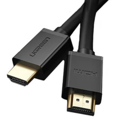 CABLU video Ugreen, "HD104" HDMI (T) la HDMI (T), rezolutie maxima 4K UHD (3840 x 2160) la 60 Hz, conectori auriti, 10m, negru "10110" - 6957303811106