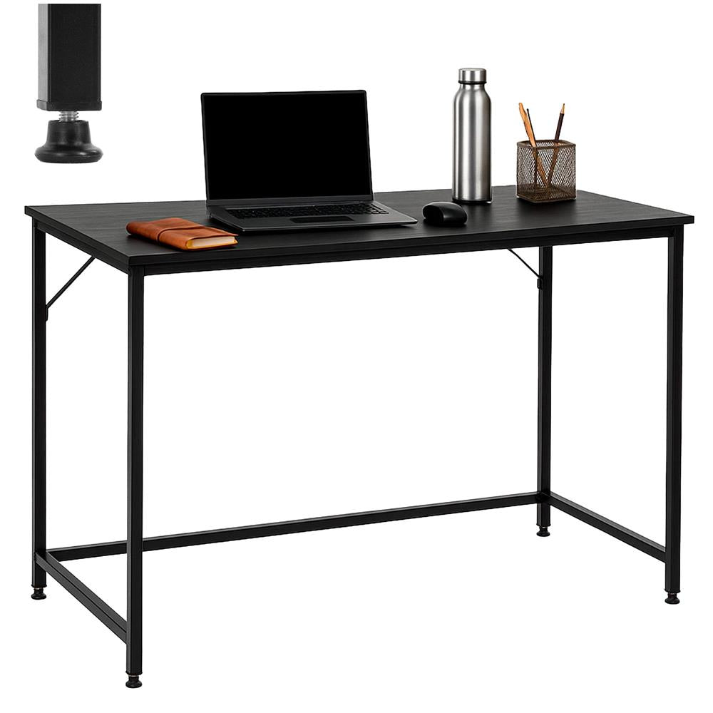 Birou cu blat MDF si cadru metalic, 100x50x76 cm, negru