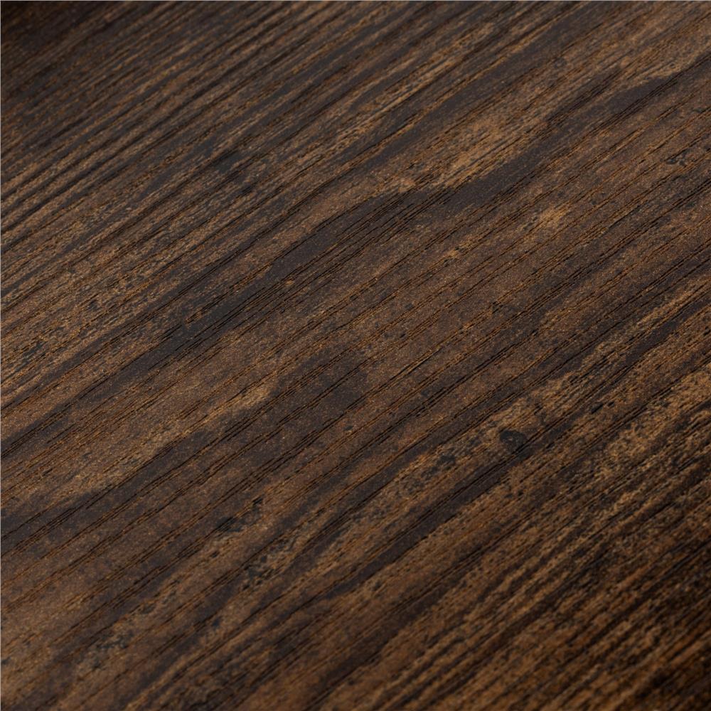 Etajera cu 4 polite din MDF si cadru metalic, stil industrial, 60x28x124.5 cm, maro inchis si negru