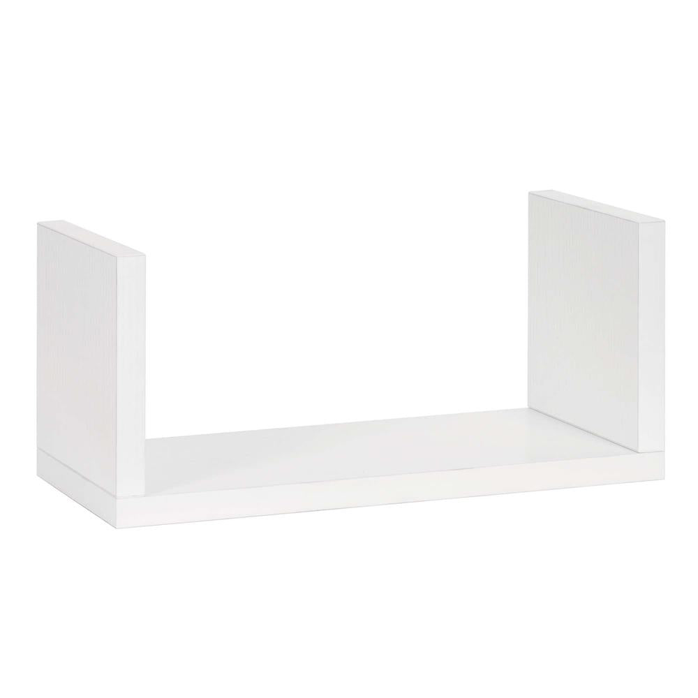 Set 3 rafturi de perete din MDF pentru decor si organizare, 30, 45 si 60 cm, alb