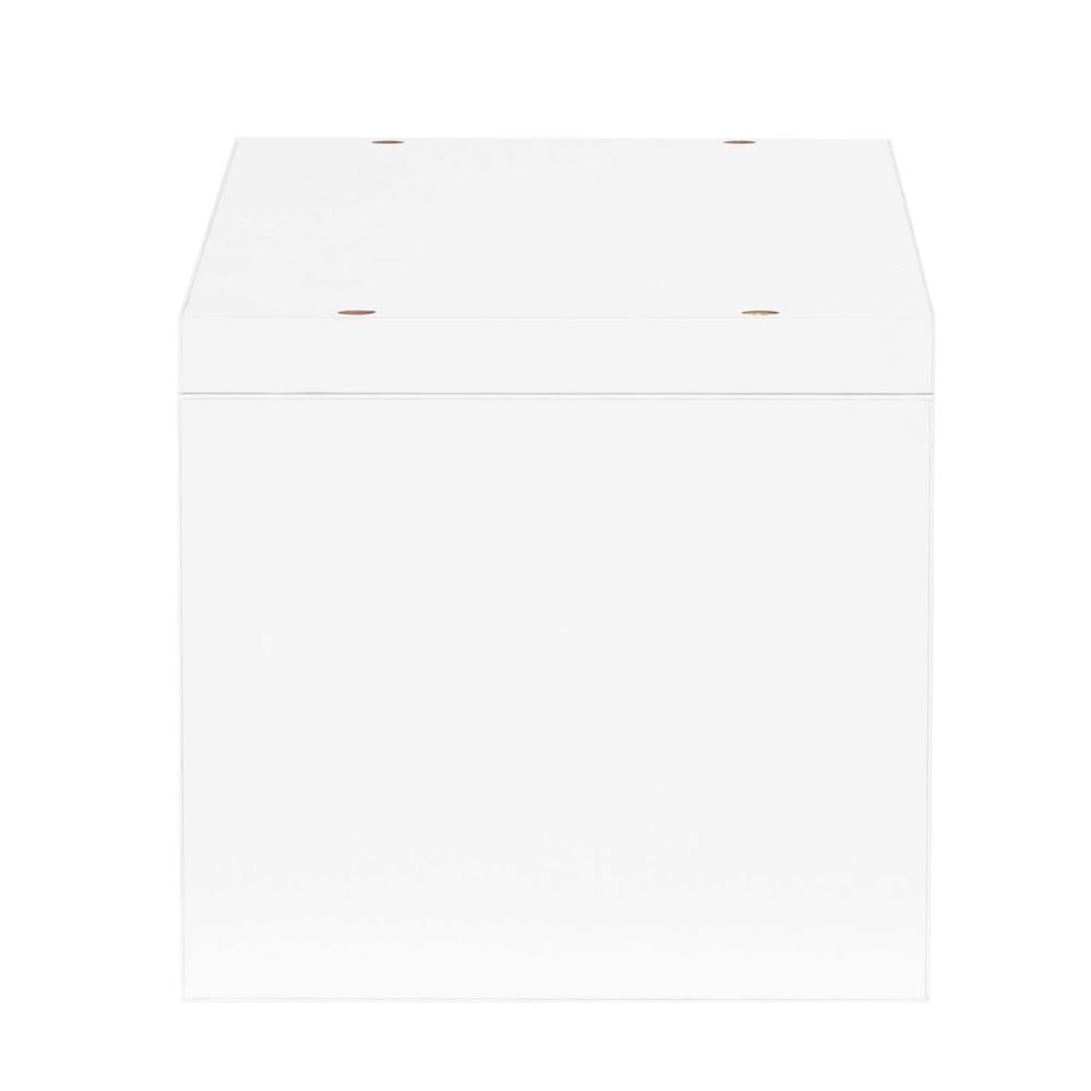 Set 3 rafturi de perete din MDF pentru decor si organizare, 30, 45 si 60 cm, alb