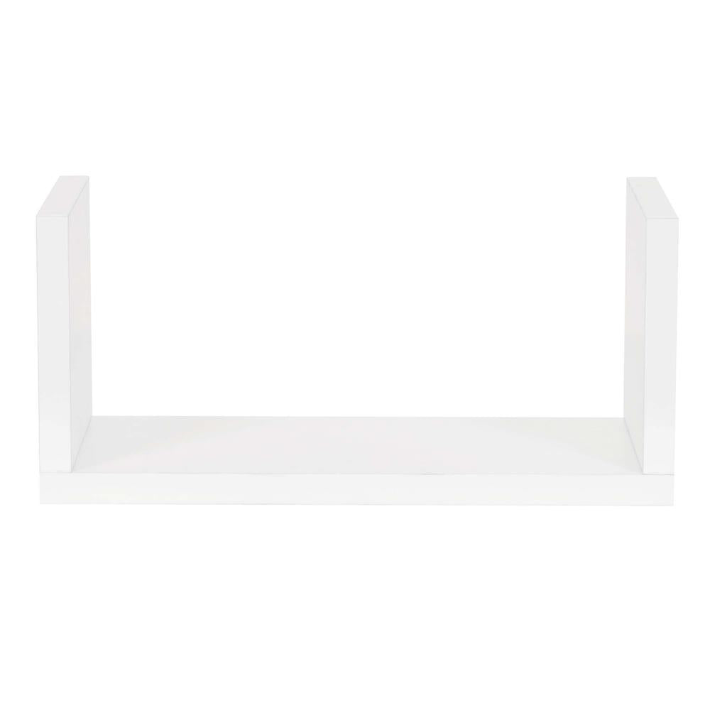 Set 3 rafturi de perete din MDF pentru decor si organizare, 30, 45 si 60 cm, alb