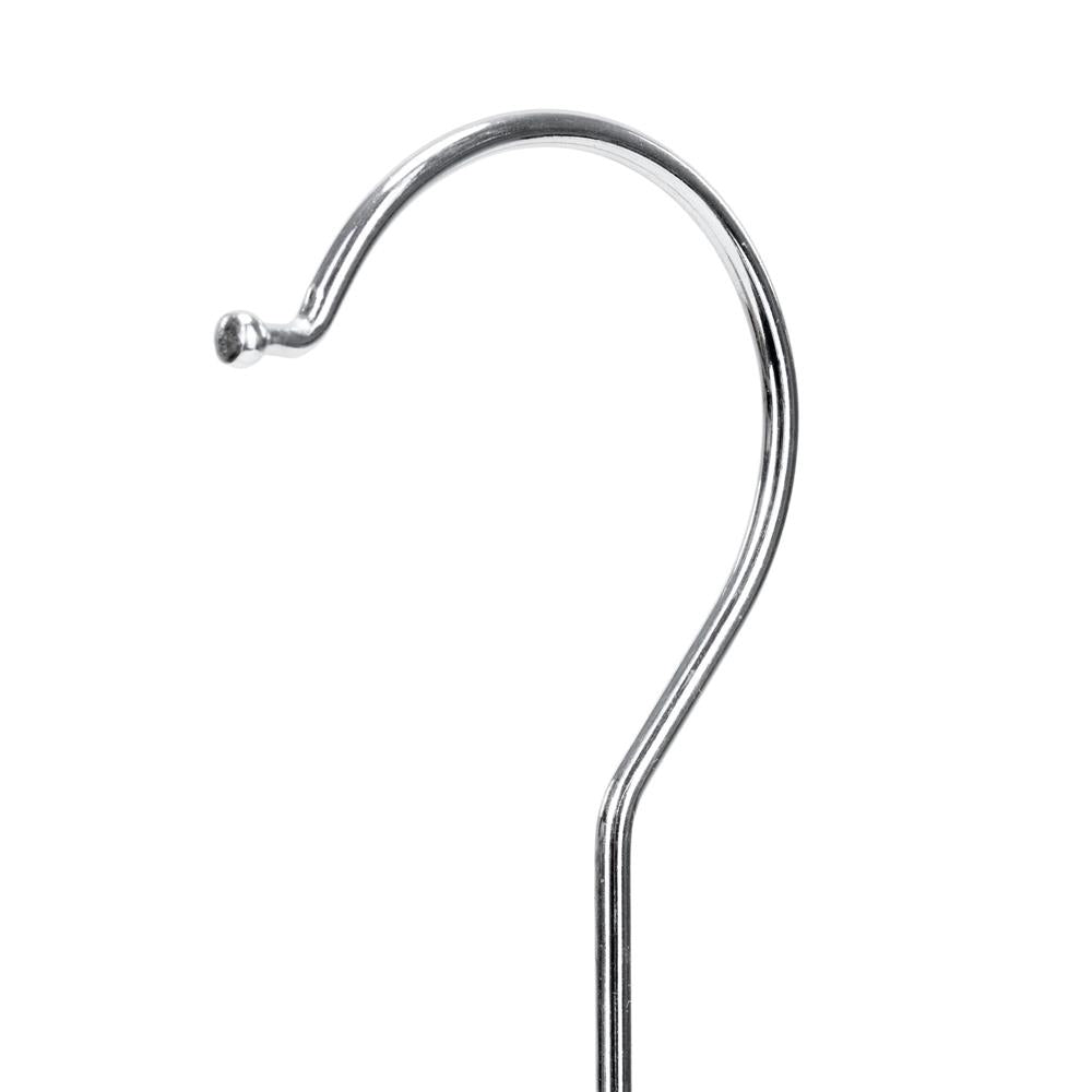 Set de 20 de umerase pentru haine, din velur, cu carlig rotativ, 45x23 cm, ecru