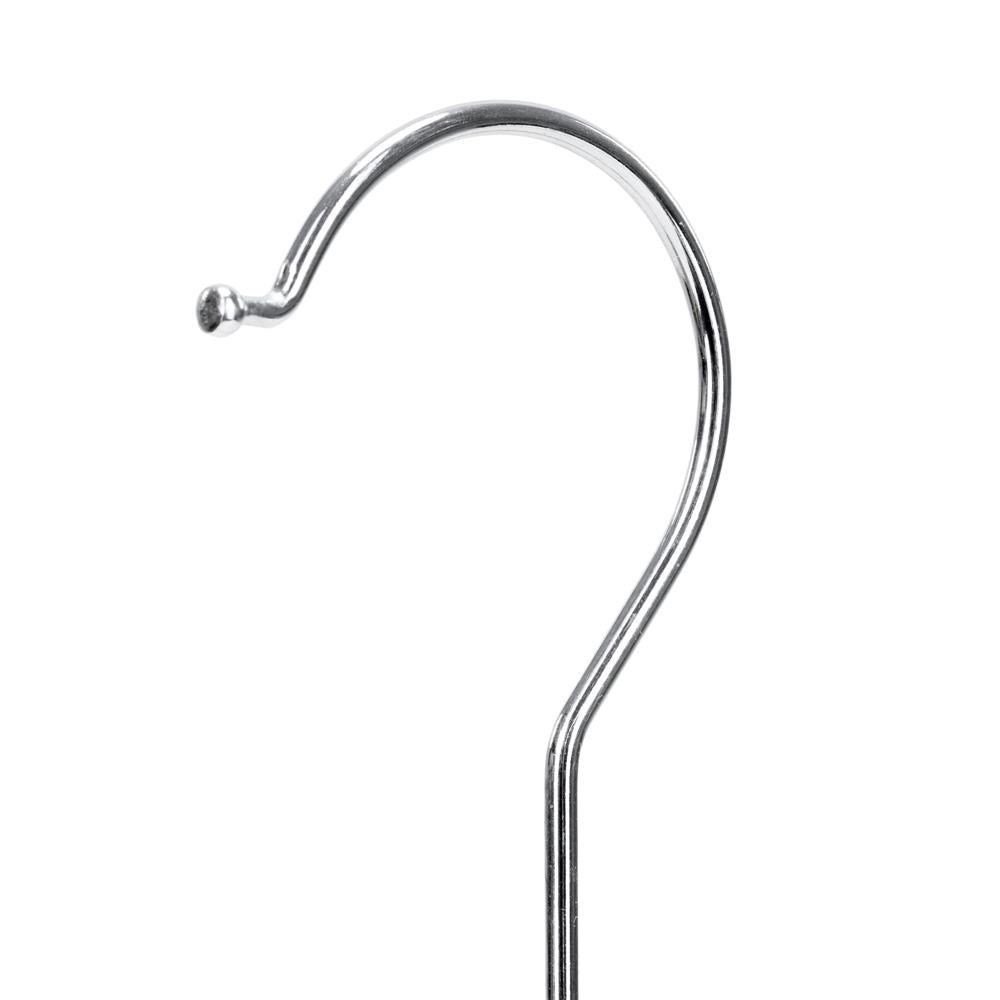 Set de 30 de umerase antiderapante pentru haine, din PE, cu carlig metalic rotativ, 41 cm, alb si gri