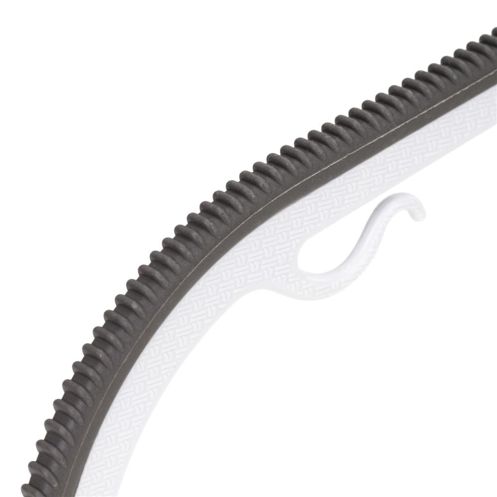 Set de 20 de umerase antiderapante pentru haine, din PE, cu carlig metalic rotativ, 41 cm, alb si gri