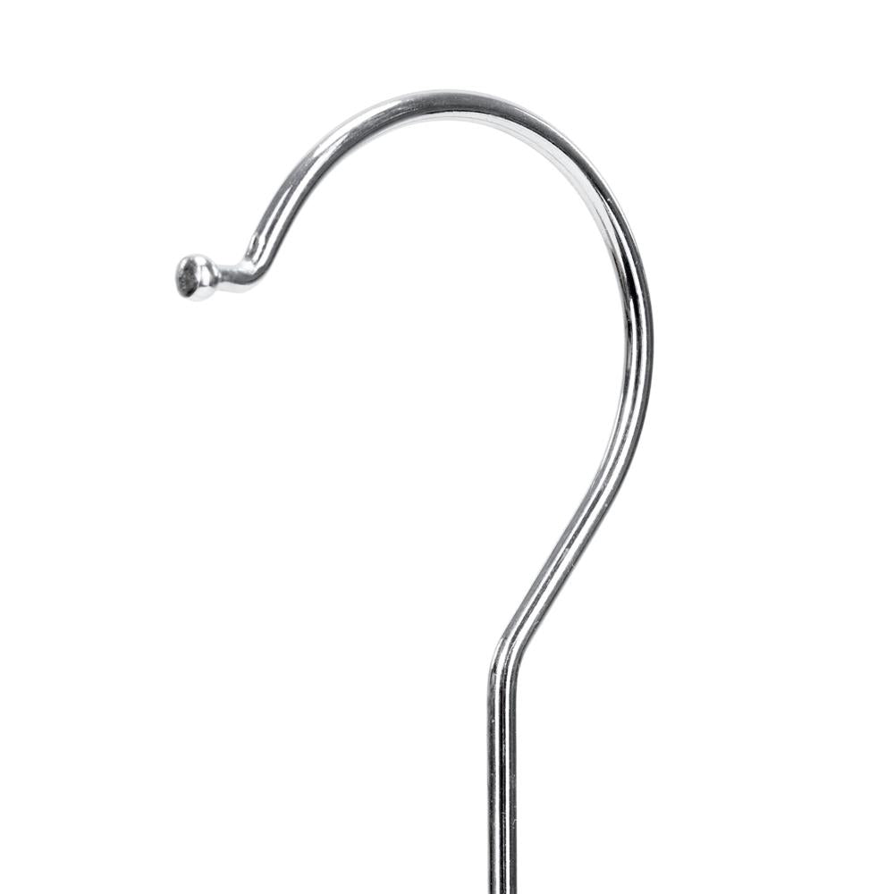 Set de 30 de umerase antiderapante pentru haine, din PE, cu carlig metalic rotativ, 41 cm, gri si negru