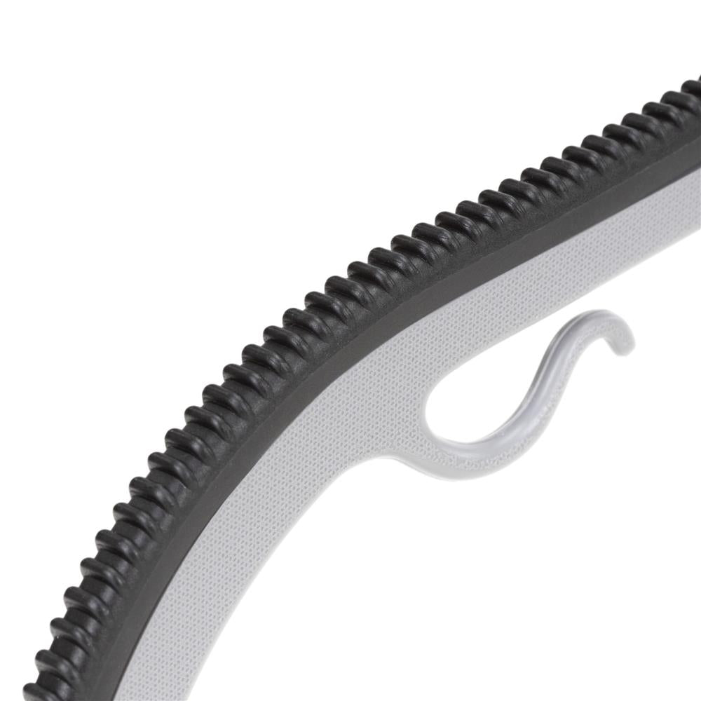 Set de 20 de umerase antiderapante pentru haine, din PE, cu carlig metalic rotativ, 41 cm, gri si negru