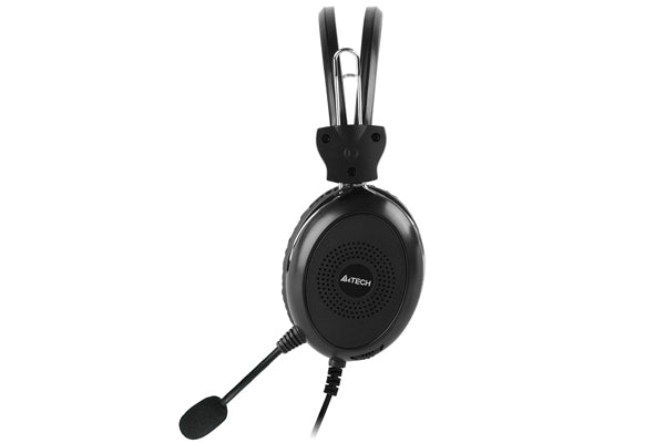 CASTI A4tech, cu fir, standard, utilizare multimedia, microfon pe brat, conectare prin USB 2.0, negru, "HU-30"
