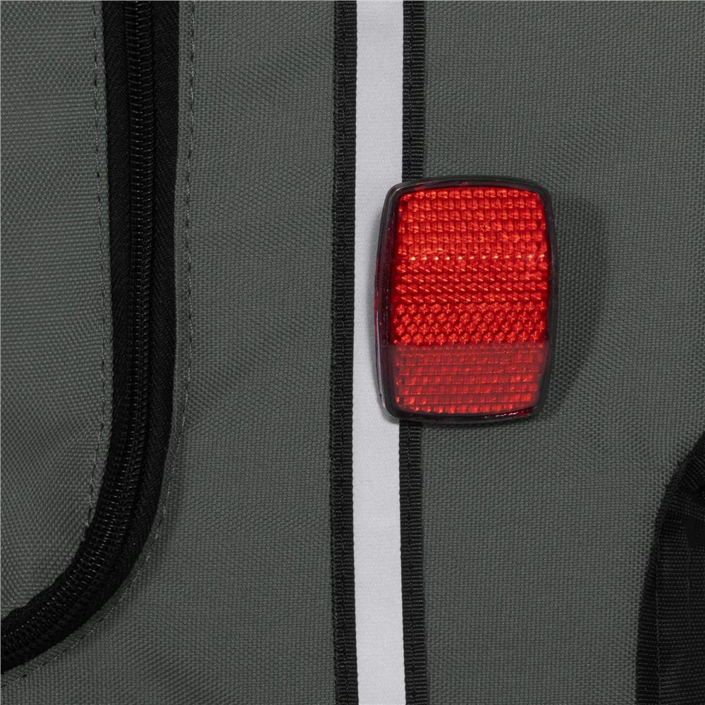 Remorca bicicleta pentru transport animale, cu acoperis impermeabil, maxim 40 kg, verde si negru
