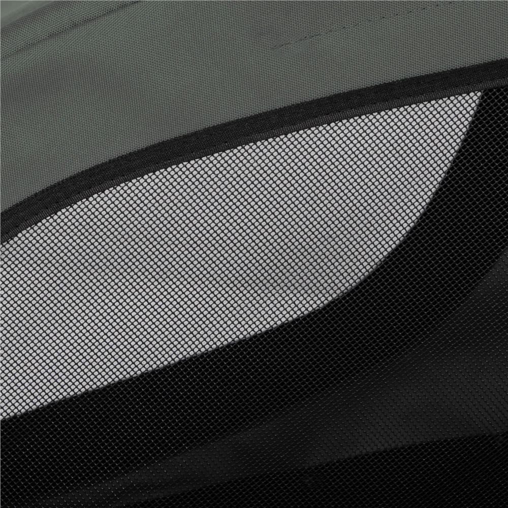 Remorca bicicleta pentru transport animale, cu acoperis impermeabil, maxim 40 kg, verde si negru