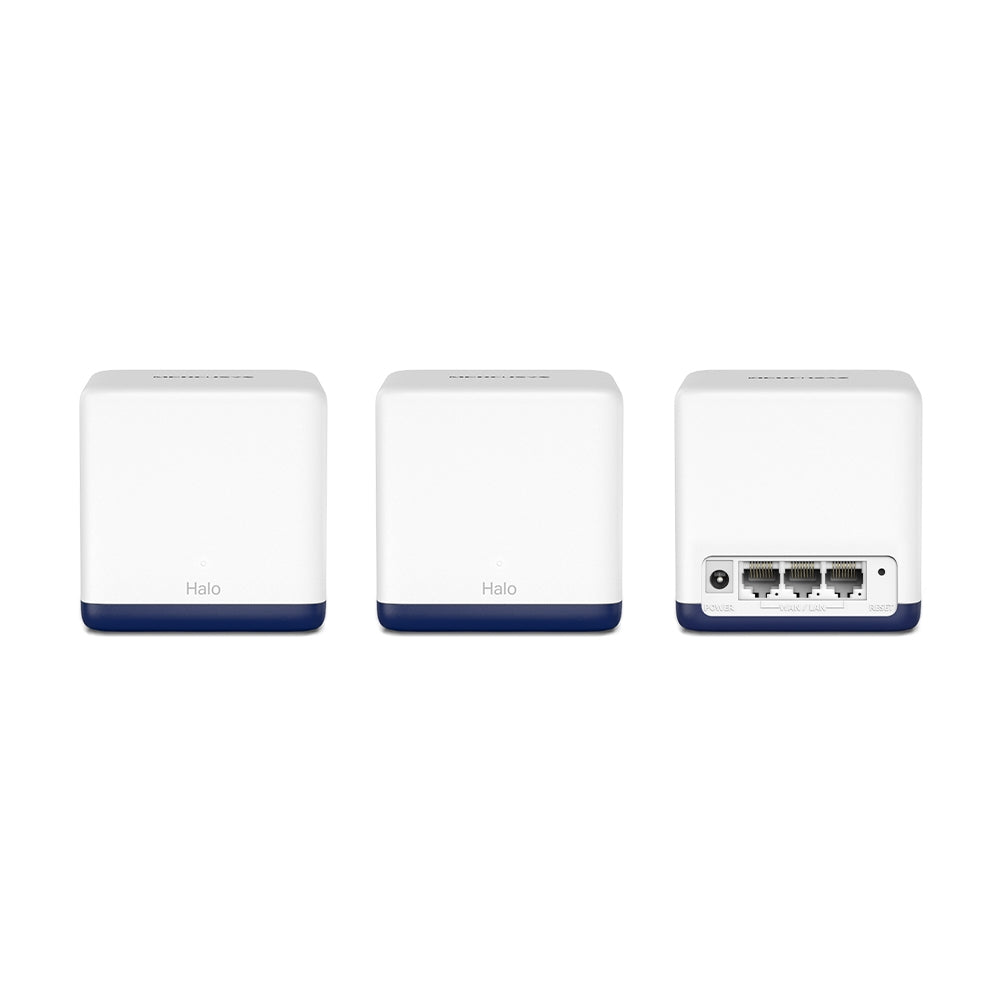 MESH MERCUSYS, wireless, router AC1900, pt interior, 1900 Mbps, port LAN si WAN Gigabit, 2.4 GHz | 5 GHz, antena interna x 2, standard 802.11ac, "Halo H50G(3-pack)"