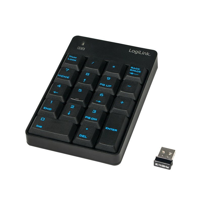TASTATURA numerica Logilink, wireless, 18 taste, negru, "ID0120"