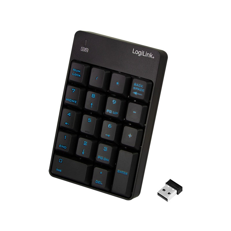 TASTATURA numerica Logilink, wireless, 18 taste, negru, "ID0120"