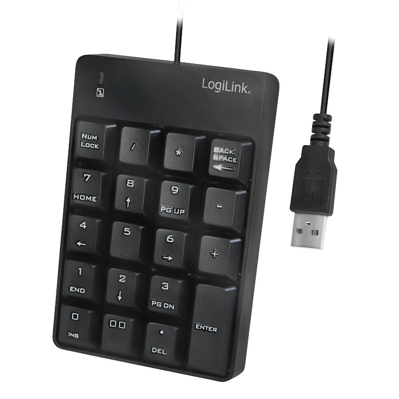 TASTATURA numerica Logilink, USB, 19 taste, negru, "ID0184"