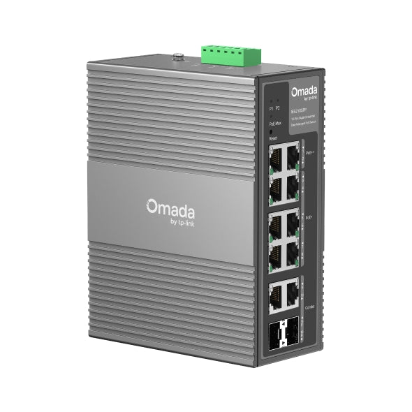 SWITCH TP-LINK Omada easy managed, 10 porturi Gigabit PoE+ si 2-Port PoE++, carcasa metalica "IES210GPP"