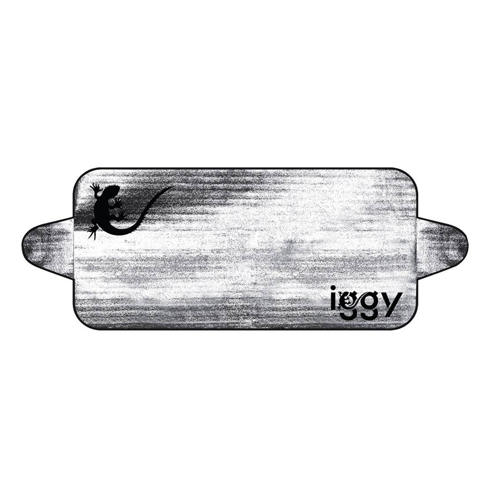 PARASOLAR auto Iggy pentru parbriz, urechi laterale, folie din aluminiu, dimensiune 200 x 70 cm "IGAA-PARAS-200"