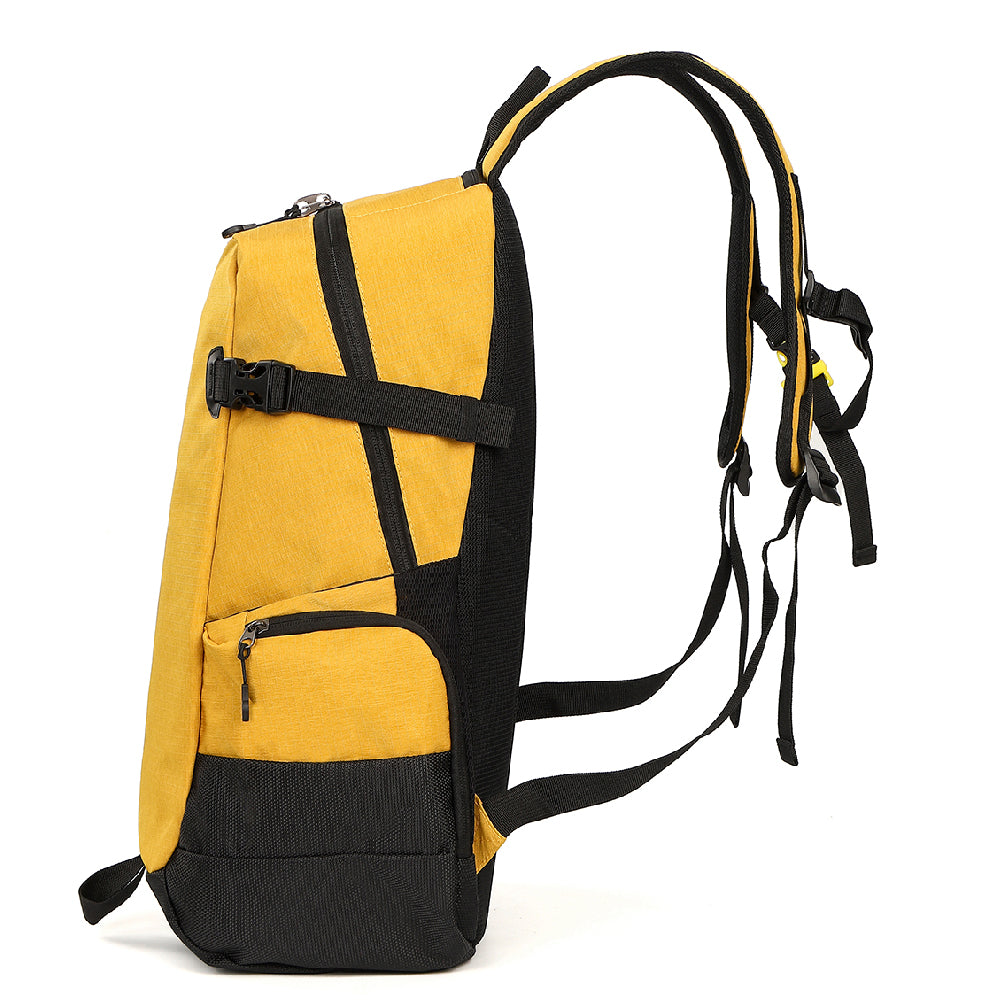 RUCSAC IGGY, 1 compartiment principal, 1 buzunar frontal, 4 buzunare laterale, nylon, 50x31x24.5cm, galben, "Adventure", 45506979 "IGBP-ADVENTURE"
