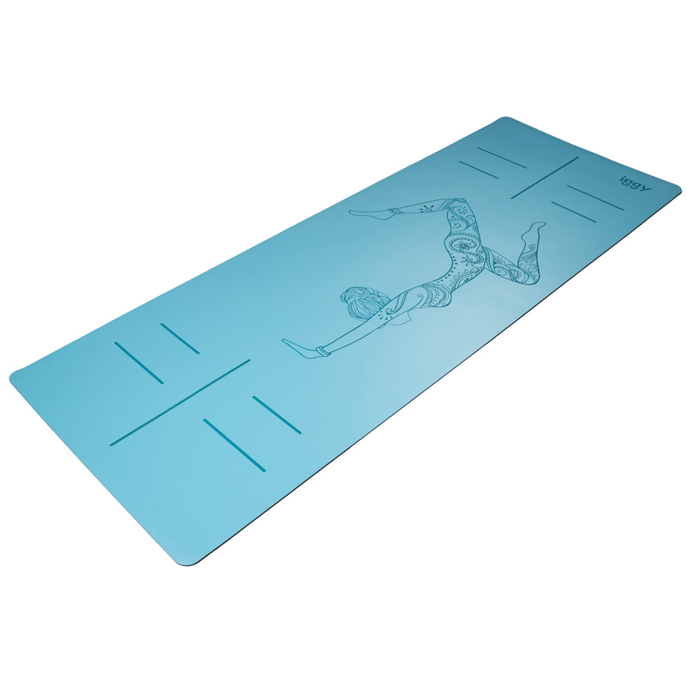 SALTEA YOGA Iggy, material PU, dimensiune 1830 x 680 x 4 mm, blue "IGMT-YOGA-BL"