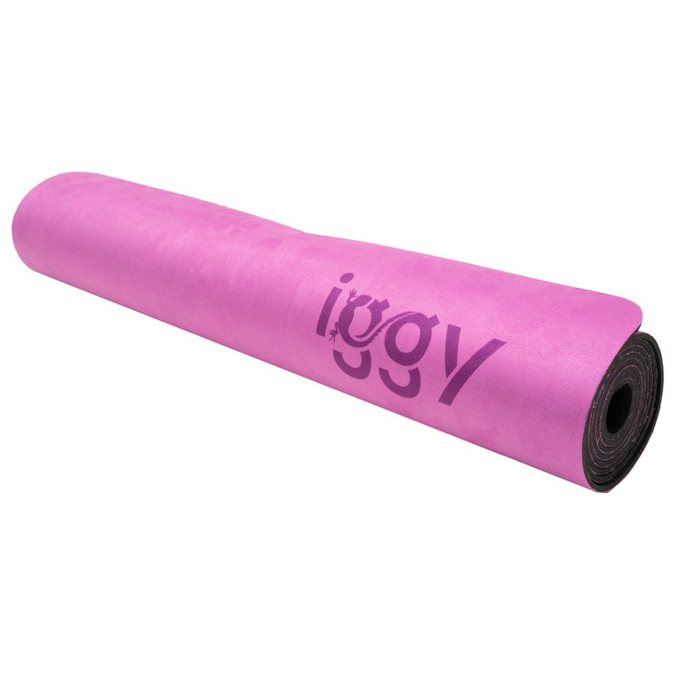 SALTEA YOGA Iggy, material cauciuc natural acoperit cu suede (microfibra), dimensiune 1830 x 680 x 4 mm, purple "IGMT-YOGA-SUD"