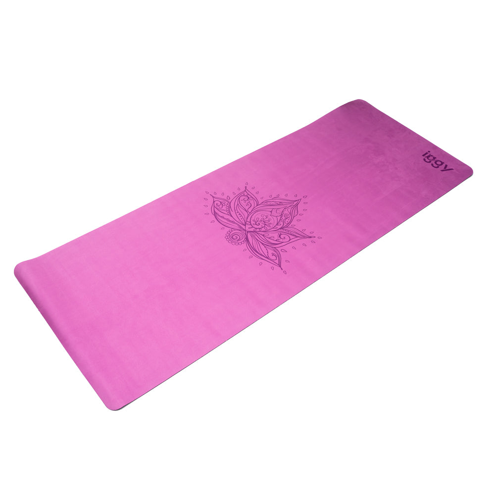 SALTEA YOGA Iggy, material cauciuc natural acoperit cu suede (microfibra), dimensiune 1830 x 680 x 4 mm, purple "IGMT-YOGA-SUD"