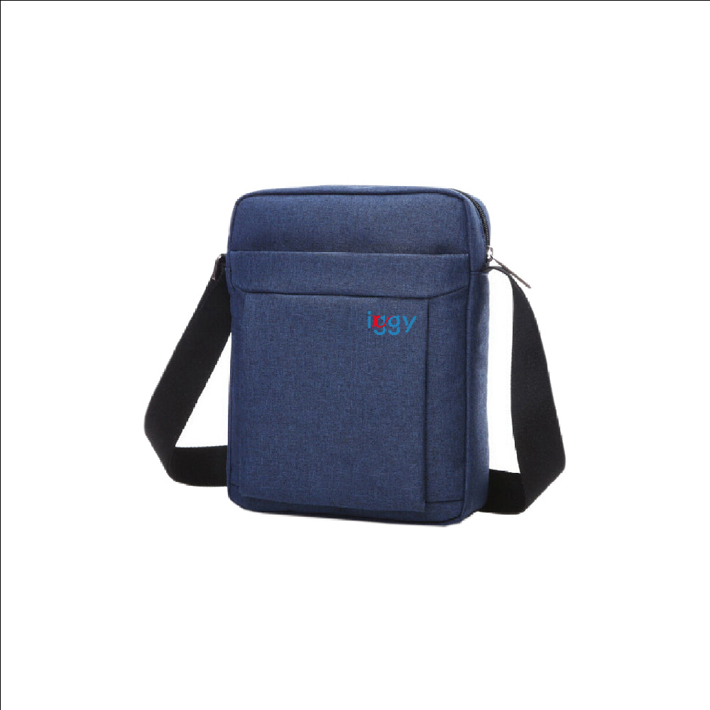 GEANTA CROSSBODY Iggy,1 bretea, 1 compartiment principal,1 compartiment frontal, 21x26x5.6cm, polyester,albastru "IGSB-CROSS-BL"