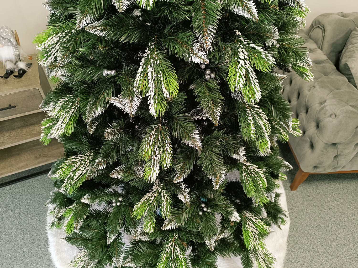 Brad artificial Christmas Deluxe by Sersimo, Diamant, 2D+3D, 220cm