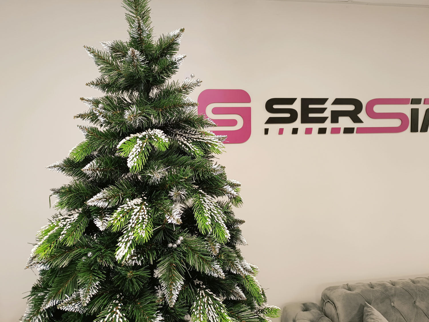 Brad artificial Christmas Deluxe by Sersimo, Diamant, 2D+3D, 250cm