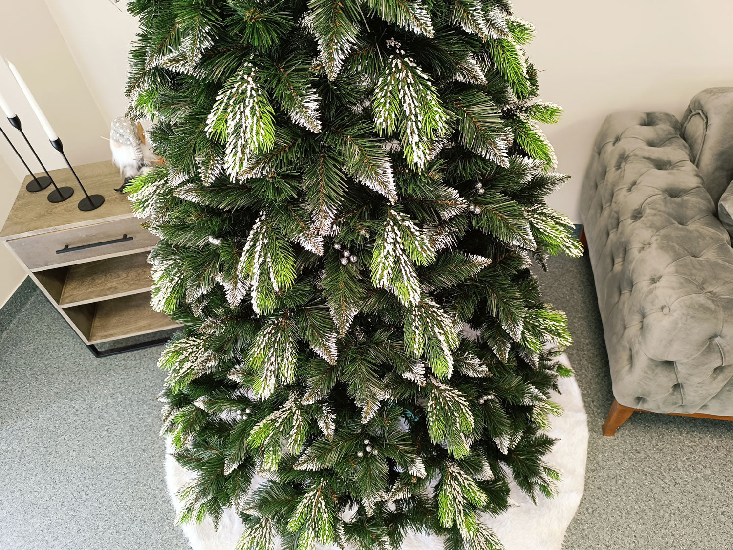Brad artificial Christmas Deluxe by Sersimo, Diamant, 2D+3D, 220cm