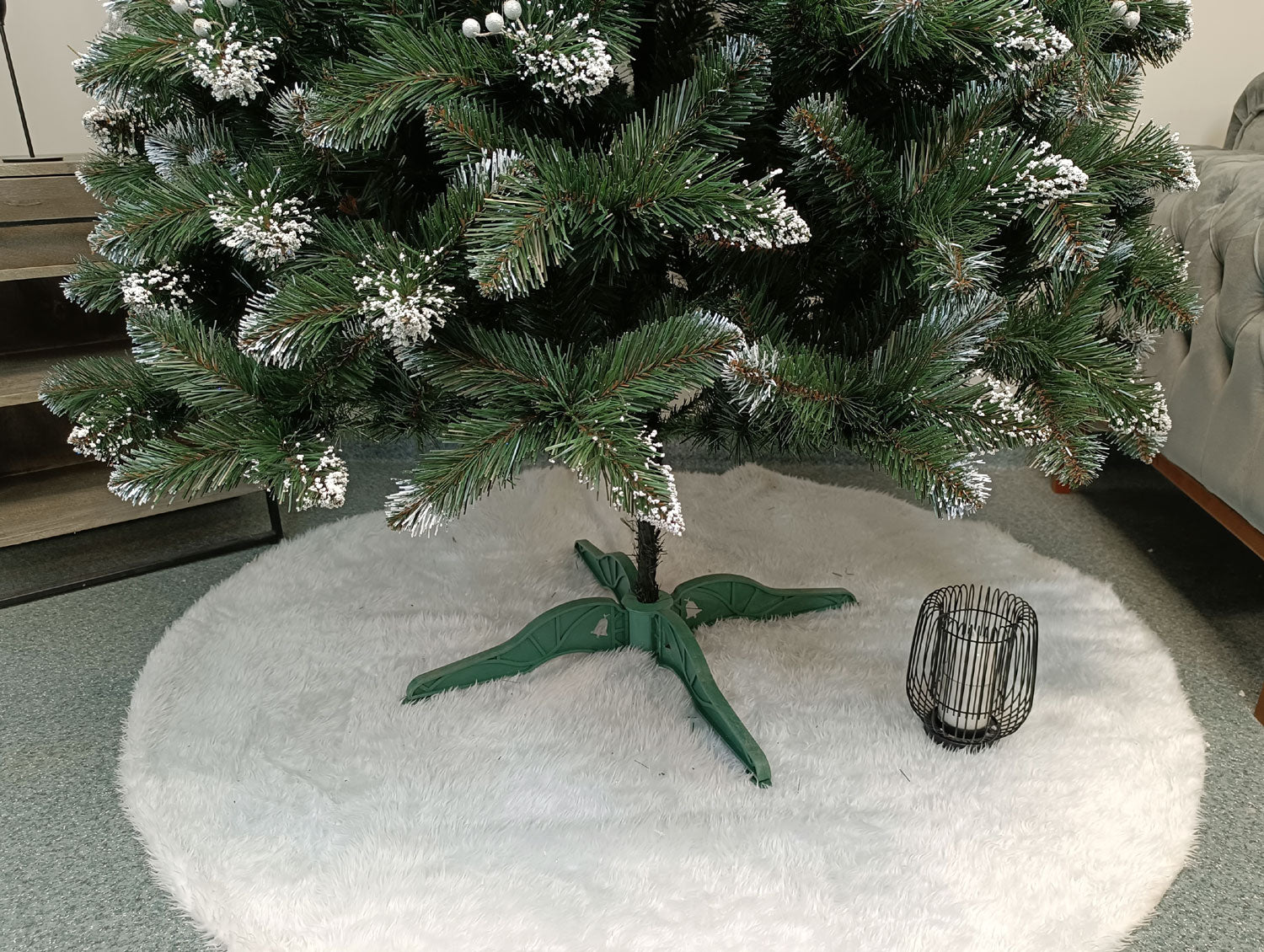 Brad artificial Christmas Deluxe by Sersimo, Crystal nins cu merisoare, 2D, 250cm