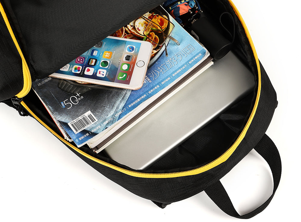 RUCSAC IGGY, 2 compartimente, 2 buzunare laterale, nylon, waterproof, 45x29x22.5cm, negru, 45506980 "Joy", "IGBP-JOY"