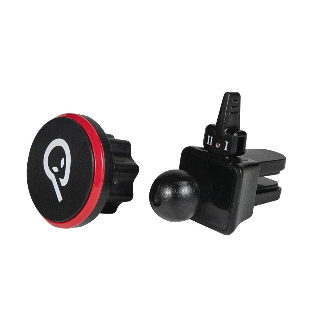 SUPORT auto magnetic SPACER pt. SmartPhone, fixare in ventilatie prin CLIPS, Magnetic, 4 SuperMagneti N50, rotire 360 grade, negru, "SPCH-MAG-CLIPS"