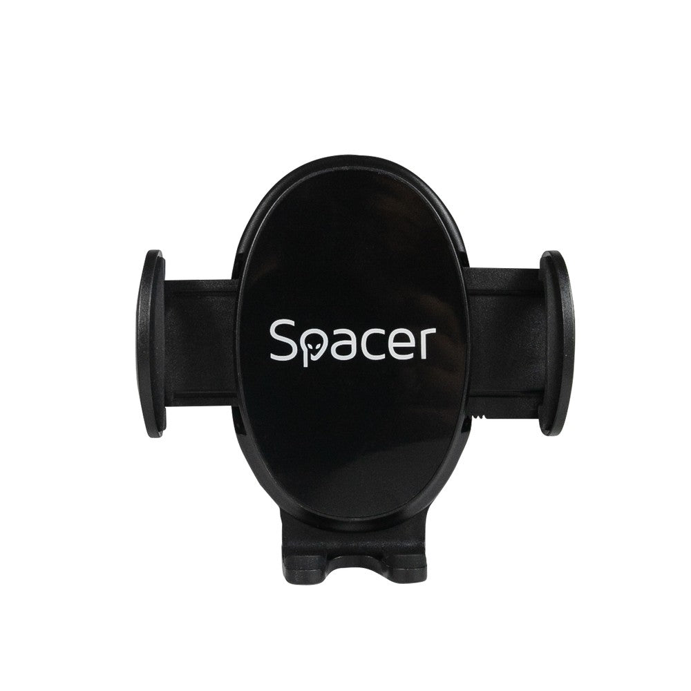 SUPORT auto SPACER pt. SmartPhone, fixare in ventilatie prin CLIPS, prindere laterala, rotire 360 grade, negru, "SPCH-GRV-CLIPS"