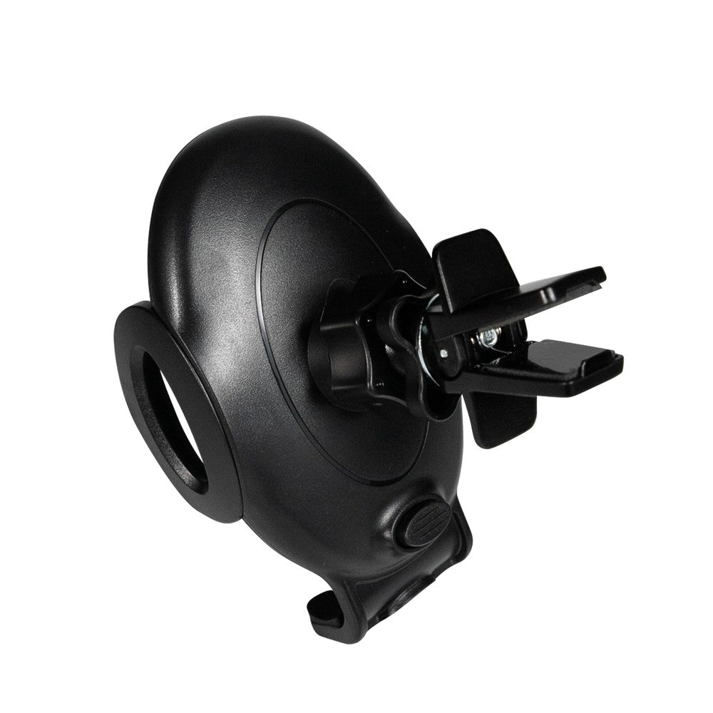 SUPORT auto SPACER pt. SmartPhone, fixare in ventilatie prin CLIPS, prindere laterala, rotire 360 grade, negru, "SPCH-GRV-CLIPS"