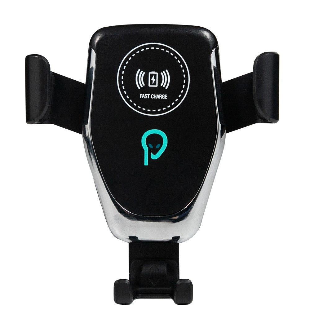 SUPORT auto si incarcator wireless SPACER pt. SmartPhone 2 in 1, fixare in grilaj, incarcare wireless Qi 10W "SPAA-AUTOCHG-01" (include timbru verde 0.18 lei)