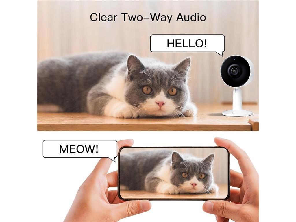 Camera supraveghere Arenti, 2.5K, 4 MP, mini, wireless 2.4 GHz, stocare in cloud optional, card MicroSD max 128 GB, interior, LED IR 10m, audio bidirectional, compatibil Alexa si Google Assistant, "IN1Q" (timbru verde 0.8 lei)