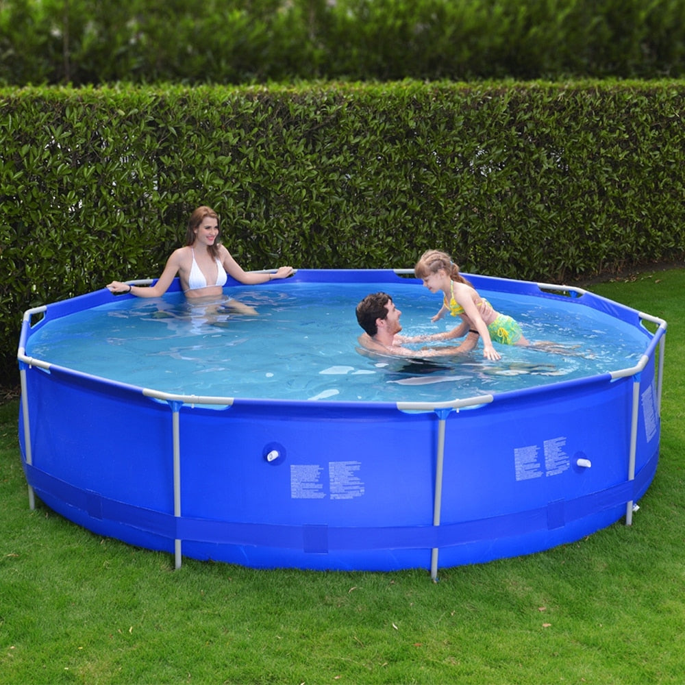Piscina cadru metalic Avenli, 300x76 cm, 4.400 litri, cu toate accesoriile - 11