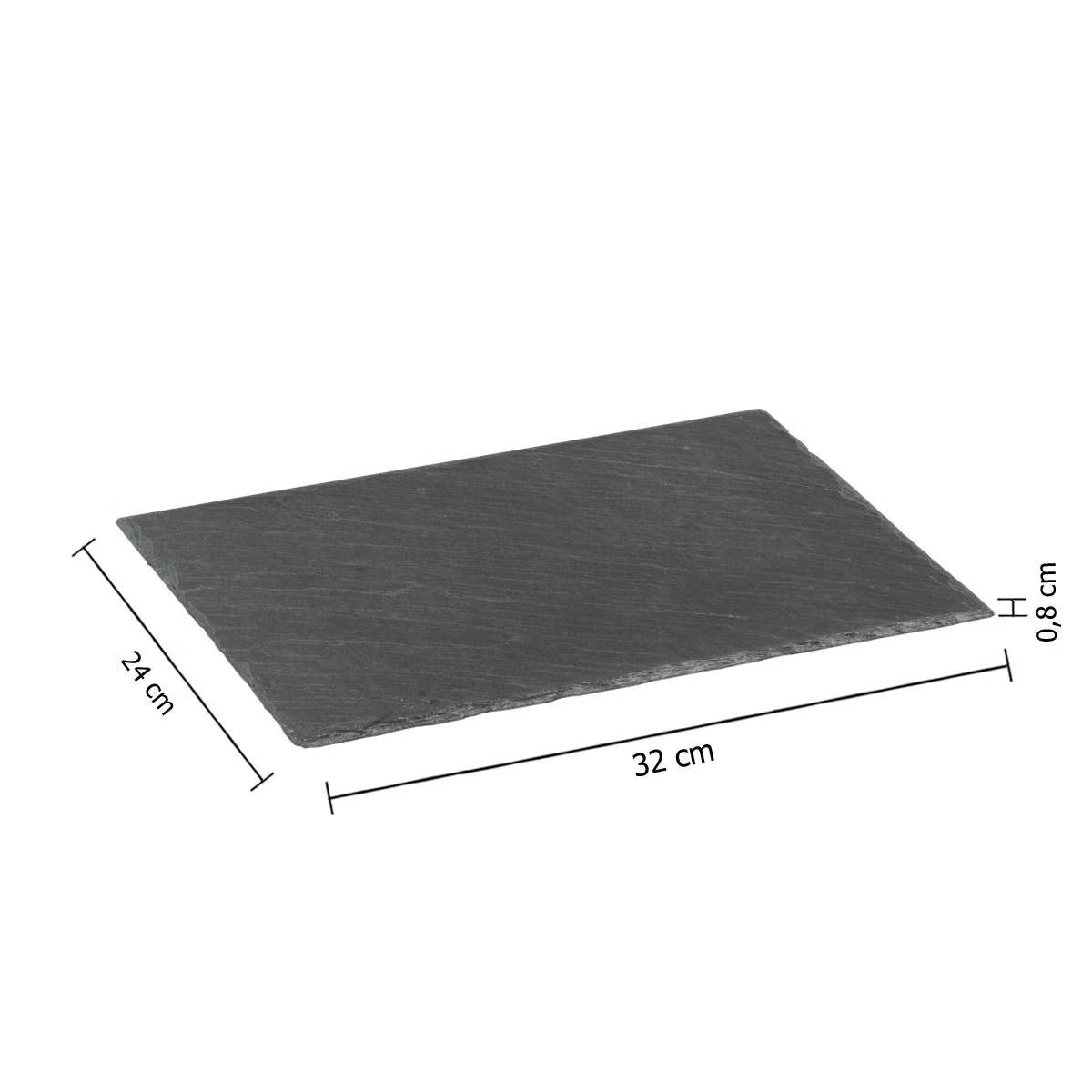 Platou servire Atmosphera din ardezie, 32x24 cm, negru