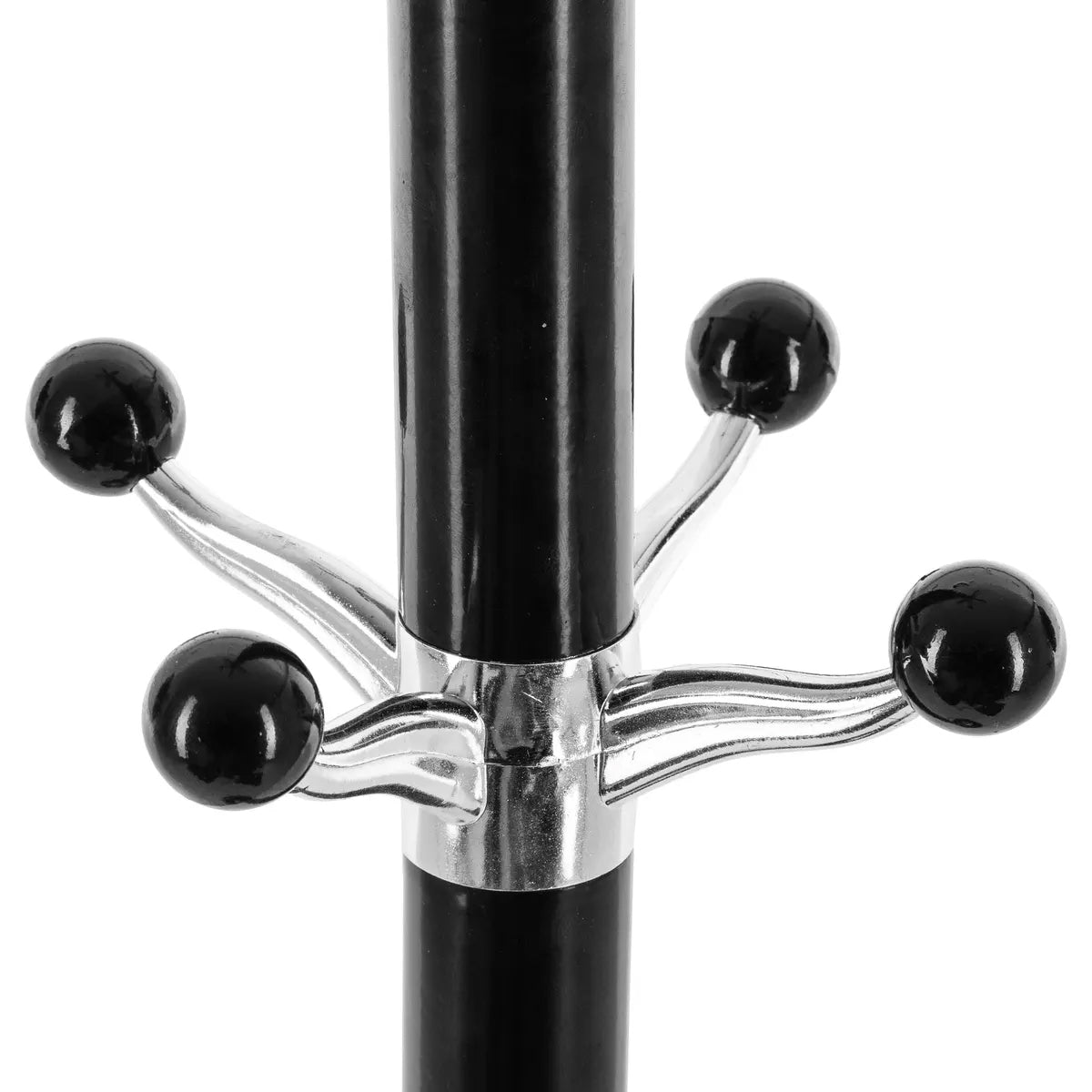 Cuier metalic 5Five cu 12 carlige si suport umbrele, otel si marmura, 182 cm, negru