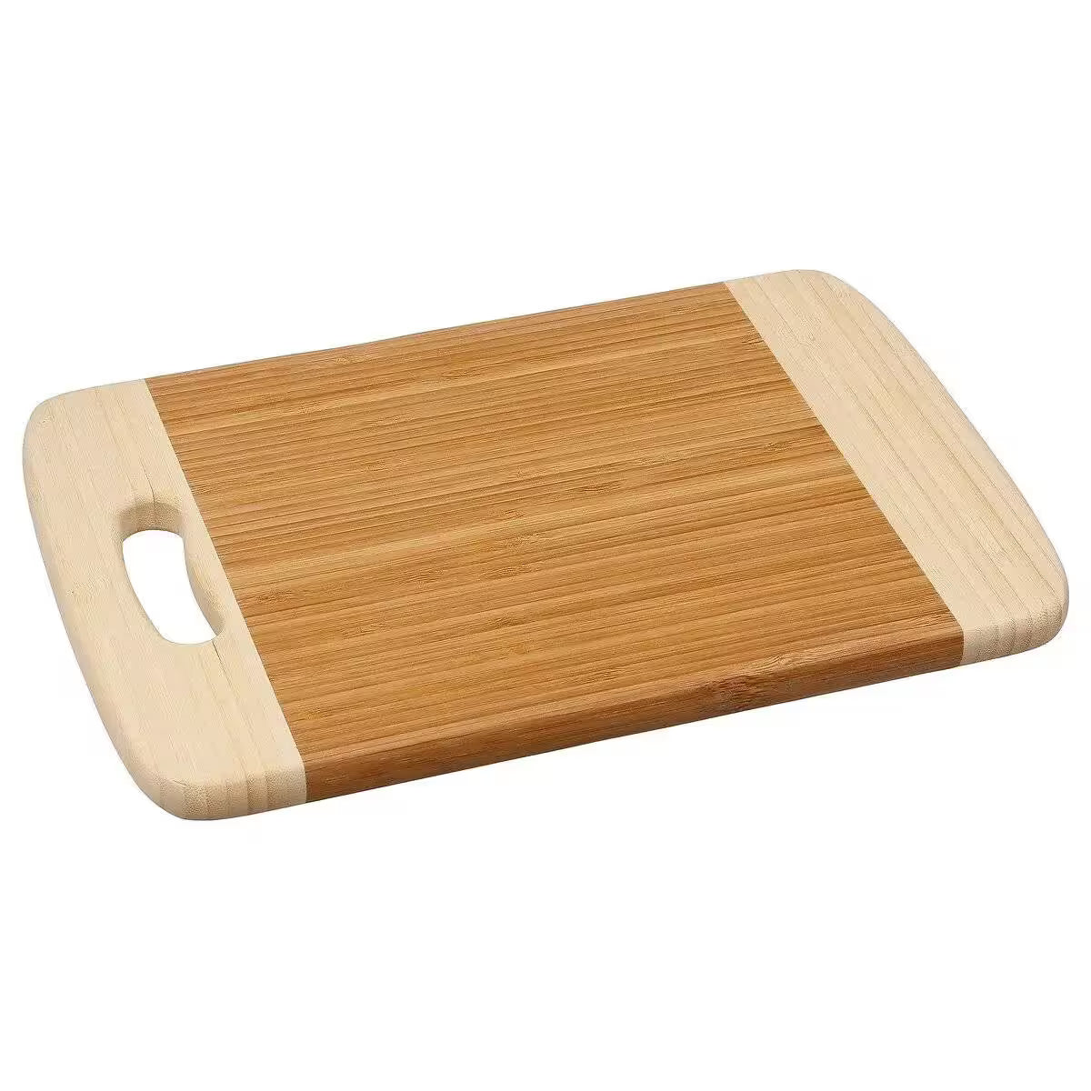 Tocator 5Five din bambus cu maner, pentru taiere sau servire, 30x20 cm, maro natur