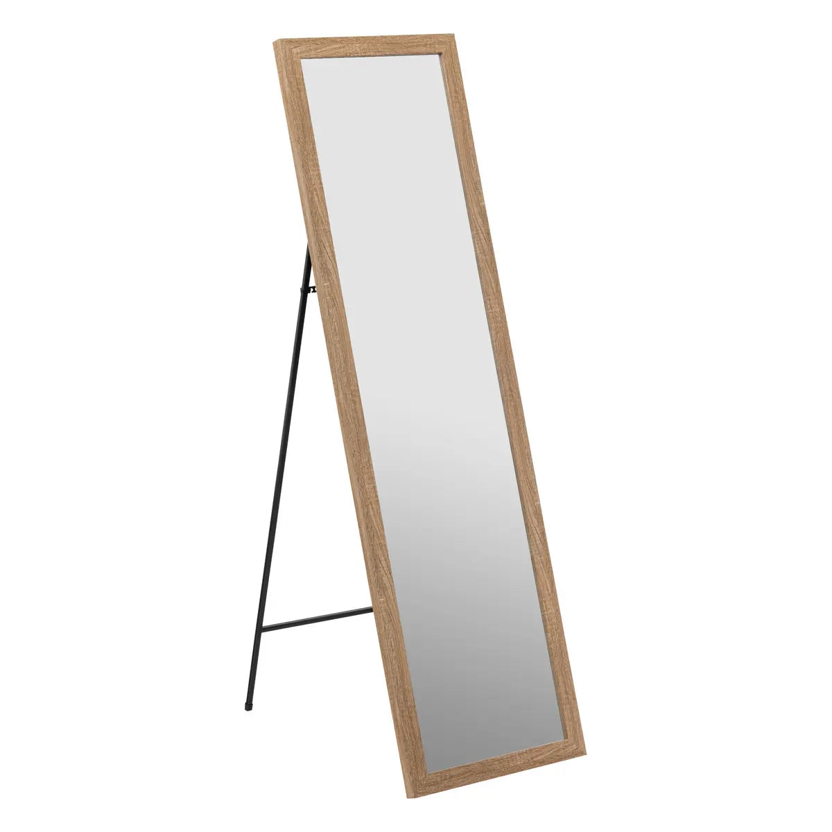 Oglinda de podea 5Five Matching cu cadru PS, pliabila, 35x125 cm, maro
