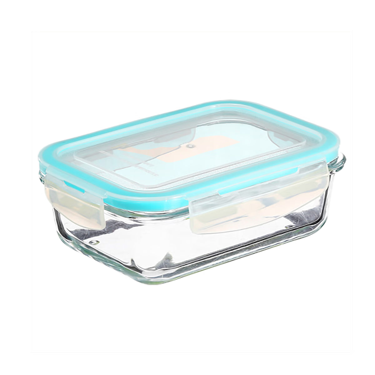 Set 3 recipiente 5Five Clipeat din sticla borosilicata, cu capace etanse, 330ml / 800ml / 1730ml, transparent
