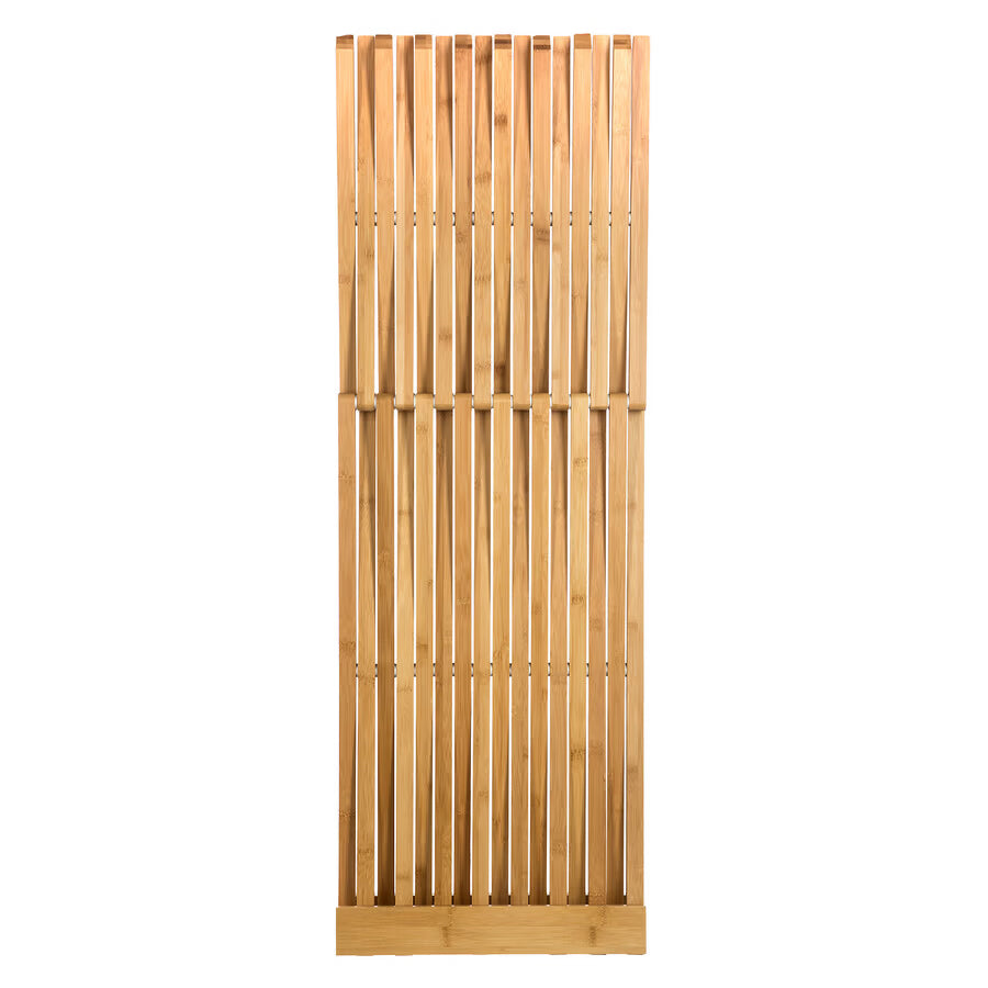 Taburet pliabil 5Five din bambus, 40x32x45 cm, maro caramel