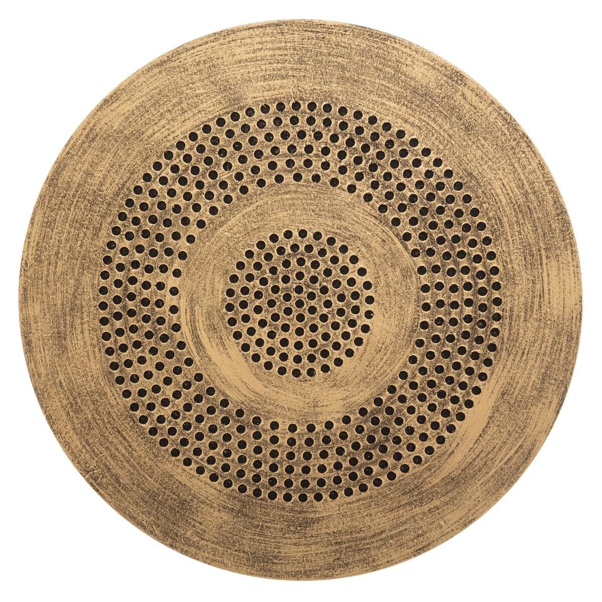 Set 2 masute cafea Atmosphera Etnik, metal si MDF, 40x45 cm si 34x39 cm, cupru